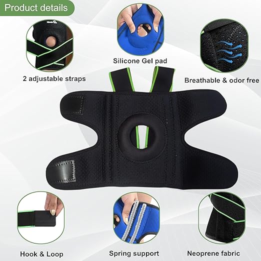 Knee Compression Sleeve, Support for Sports Workout (1pc)